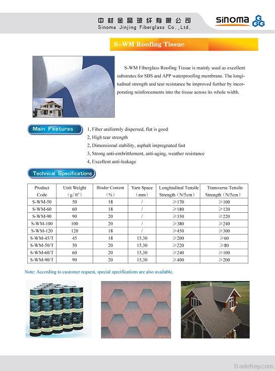 Fiberglass Flooring Tissue/Mat