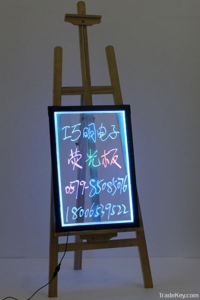 Easel Transparent Led Writing Board with Wooden Stand