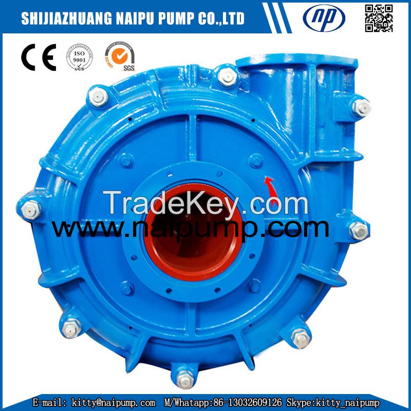 8/6 E-AH Metal &amp; Elastomer Lined Centrifugal Mining Slurry Pump