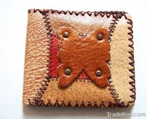 National trend handmade cowhide leather wallet