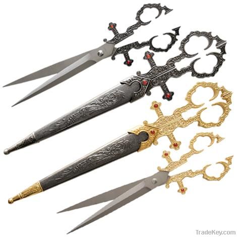Renaissance Medieval Scissors Dagger Set