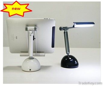 widely used tablet stand with desk lamp