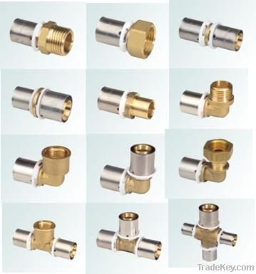 Press fitting for PAP pipe fittings