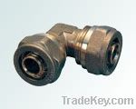 Compression fitting for PEX pipe