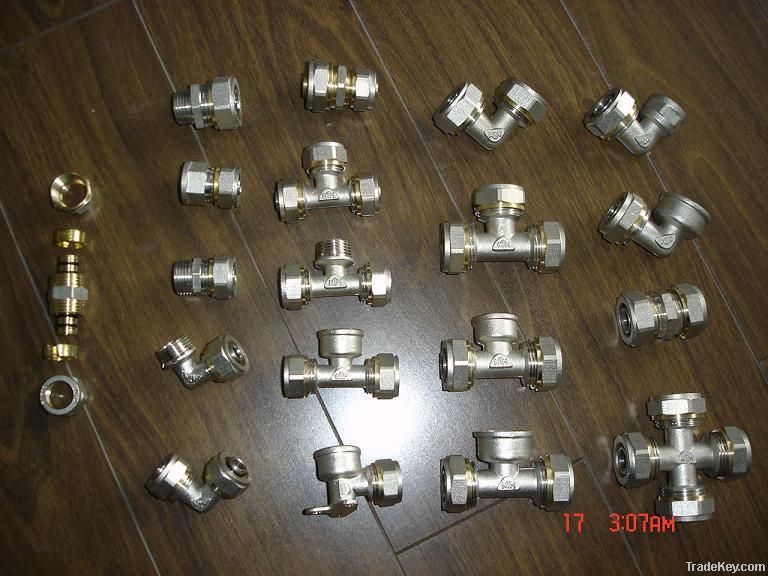 Press fittings for pex al pex pipe