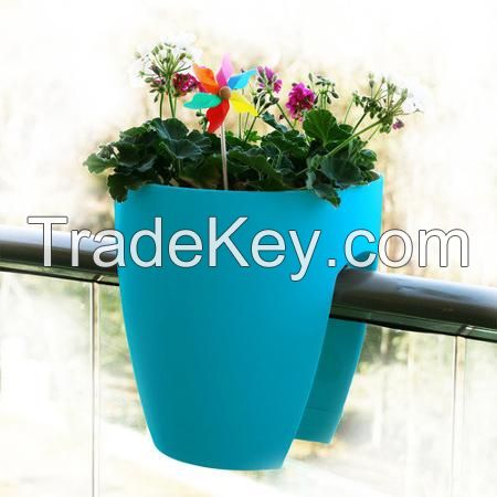 Balcony Rail Planter Outdoor Plant Flowers