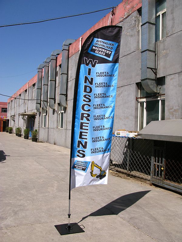 wind flag, feather banner for advertising