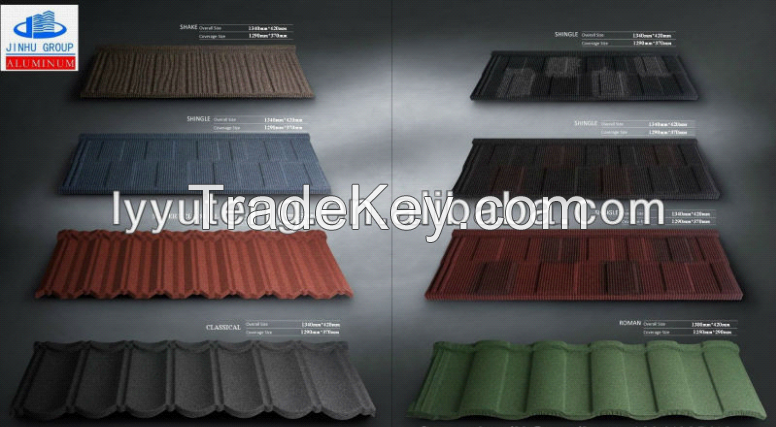 bond stone coated steel roofing tile/stone coated roof tile