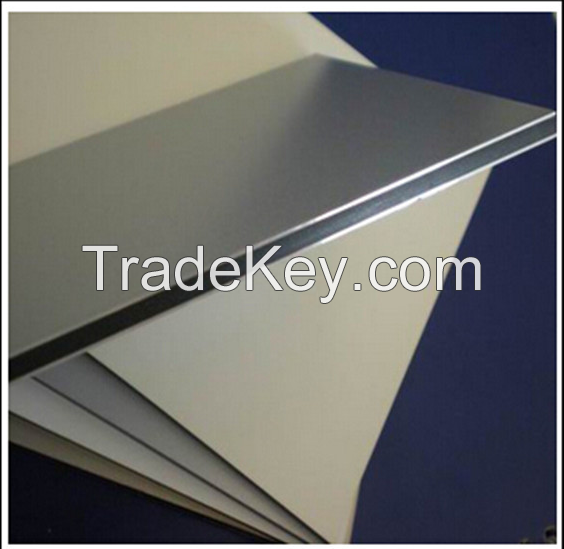 silver /ivory white  PE/PVDF Coated Aluminium Composite Panel