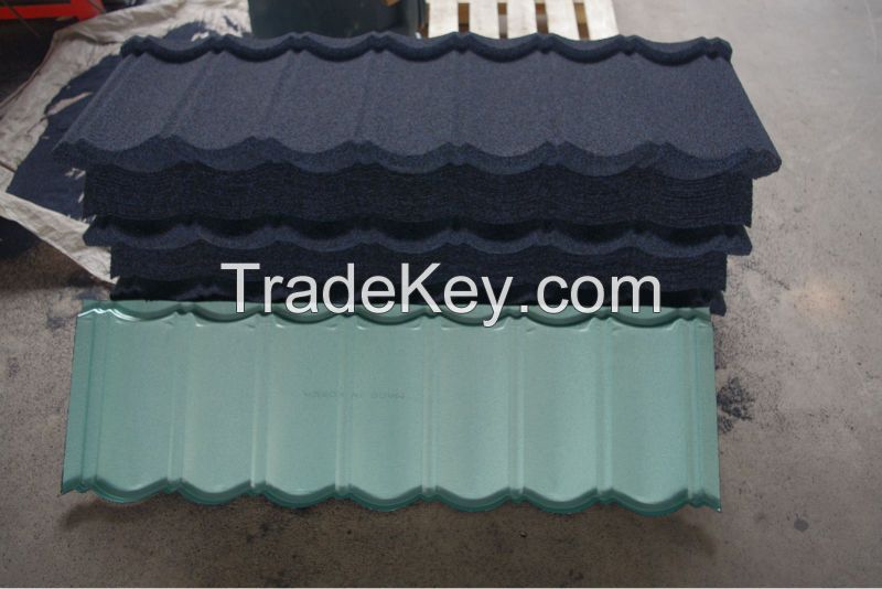 bond stone coated steel roofing tile/classic stone coated roof tile