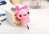 Mini Stereo rabbit Retractable Earphones for girl