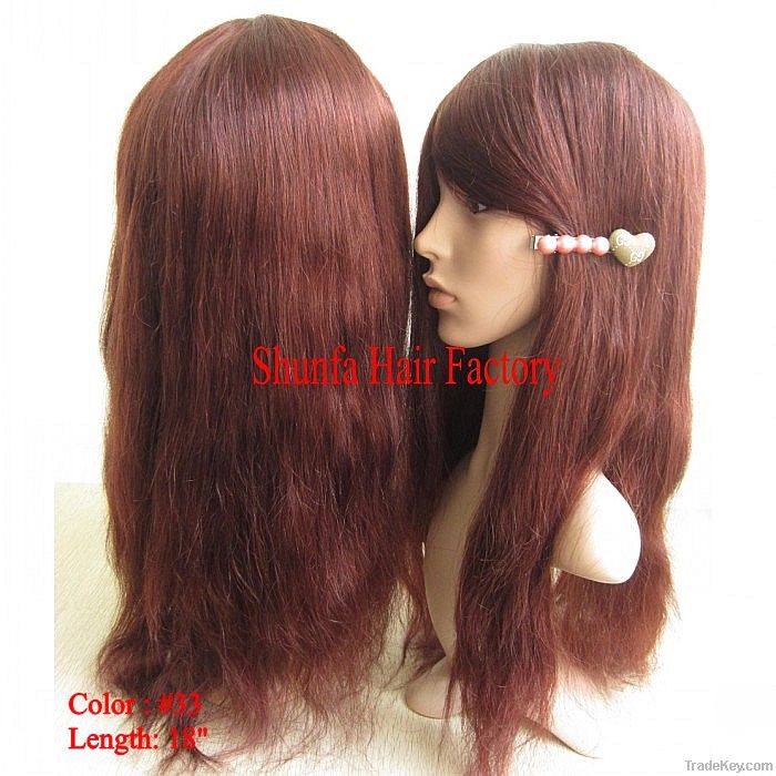 wholesale human virgin hair mix color full lace wig