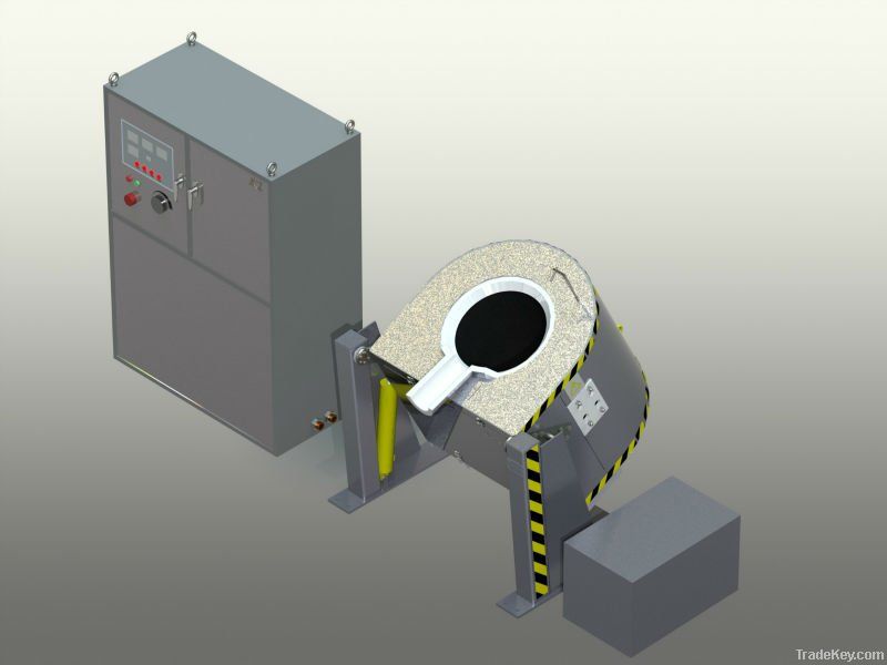 Gold silver and copper induction melting furnace