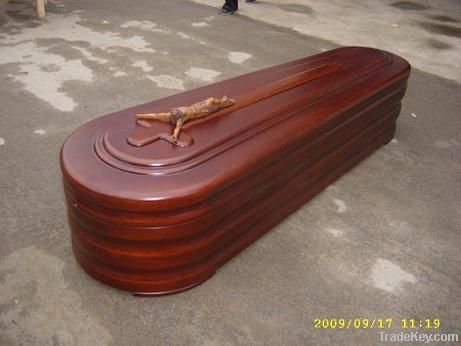 cheap and antique funeral spanish style wooden ataud with low price