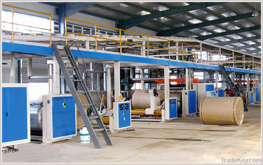 3 layer corrugated paperboard production line