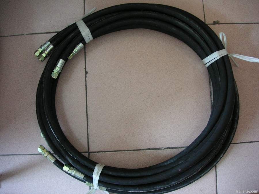 Flexible rubber air hose