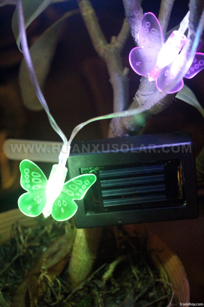 Solar string butterfly with multi installation