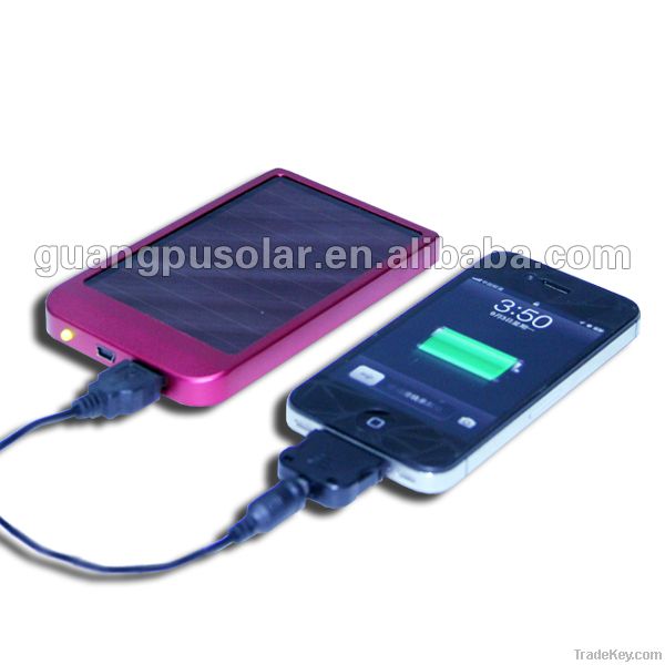 8000mAh Portable Solar Charger for iPad/iPhone, with Leather Case