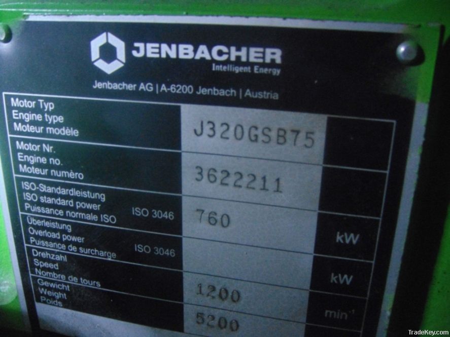 900 kva Gas Generator-Jenbacher