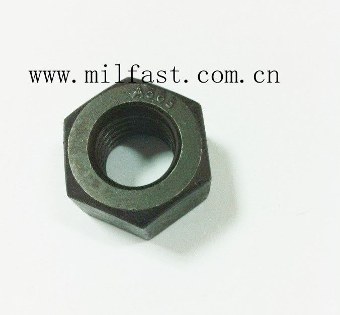 Heavy Hex Sturctural Nuts with Black Finish ASTM A563