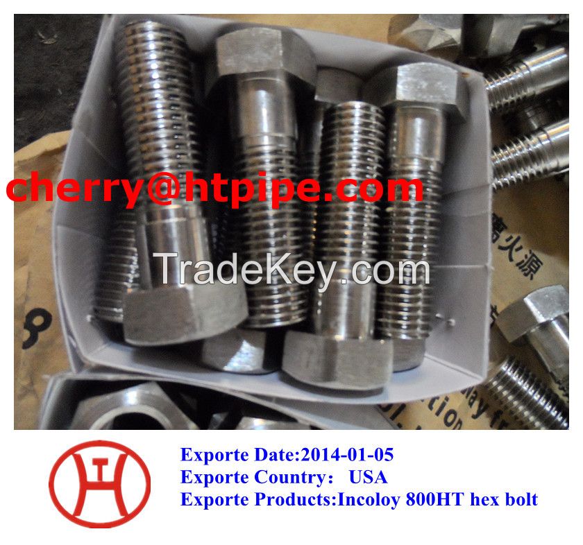 Incoloy 800HT hex bolt