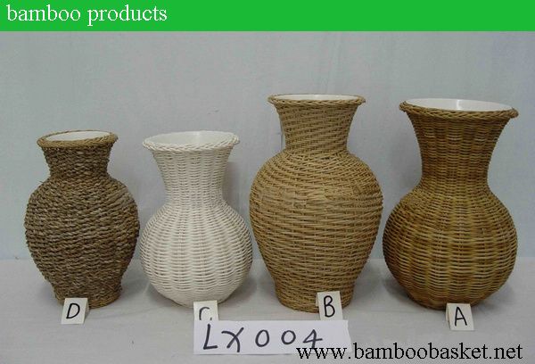 bamboo baskets with handles