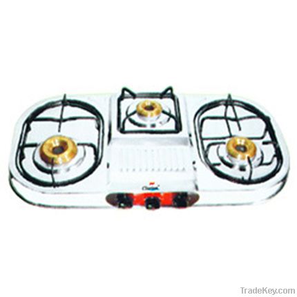 three burner gas stove trimax