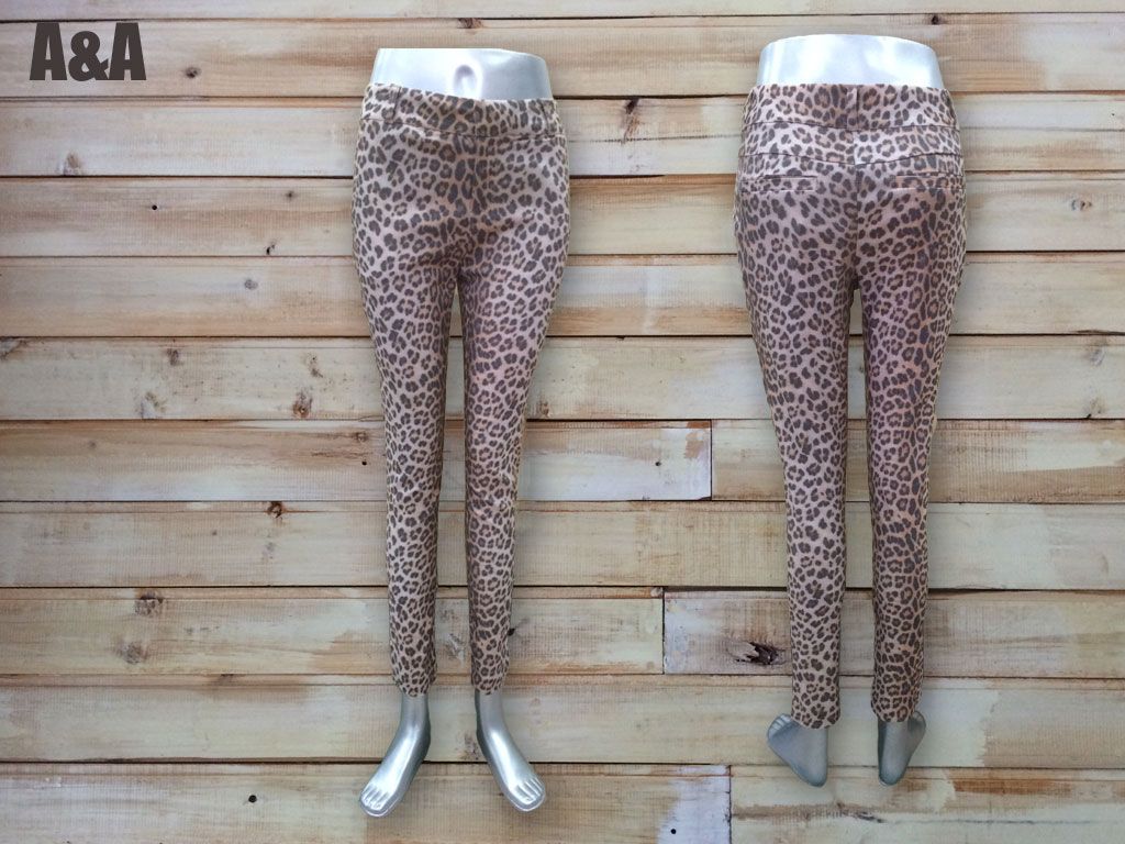 Leopard Slim Pants