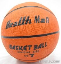 7# rubber orange basketball