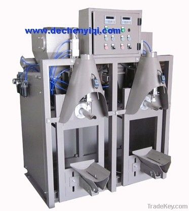 Double mouths cement mortar gas valve packing machine