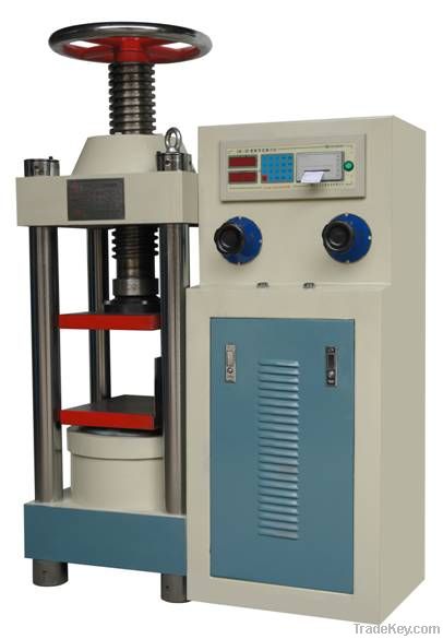 Hydraulic compression testing machine