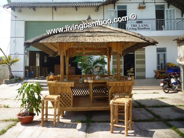 Bamboo Gazebo, Narbonne Gazebo For Meeting, Relax, Party