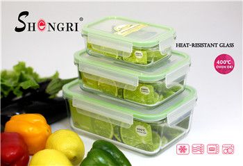 rectangle pyrex glass food storage container