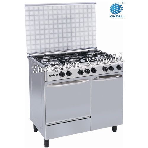 90*60cm freestanding gas oven with gas bottle compartment