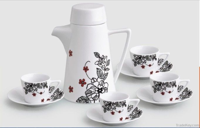 Ceramic Coffee & Teapot Set