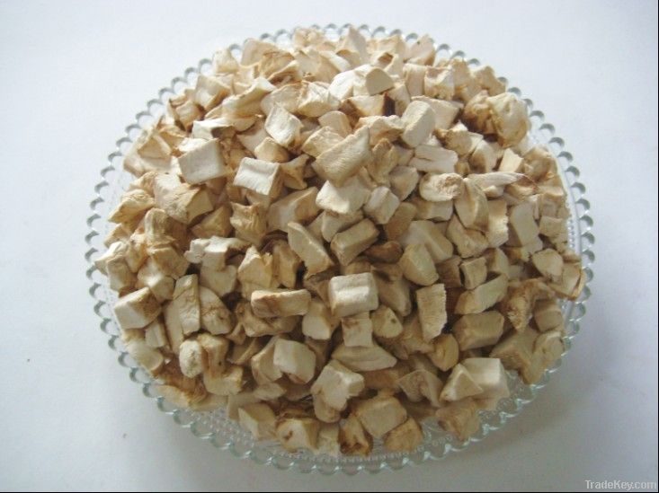 stem grains of shiitke mushrooms