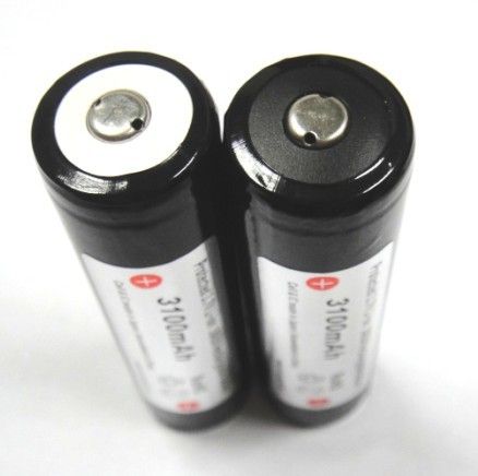 LED Flashlight Battery protected 18650 3100mAh