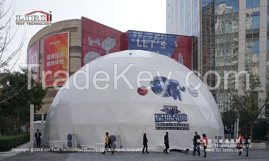 geodesic dome tent for outdoor events with steel frame and pvc fabric