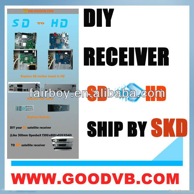 DIY Your  SD Receiver To Hd openbox F300 set top box dvb-s