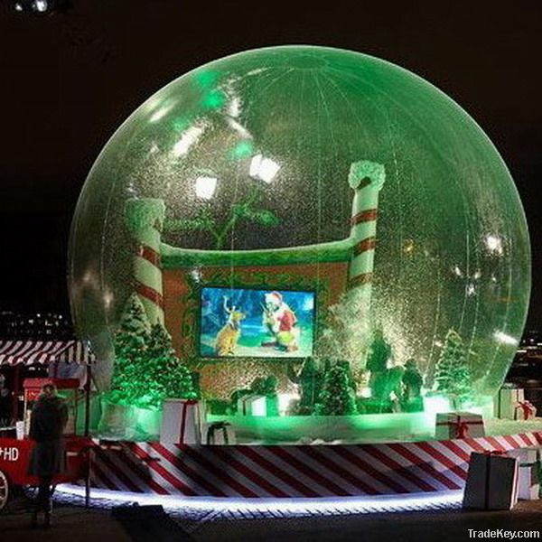 Xmas inflatable snow globe/ christmas snow globe