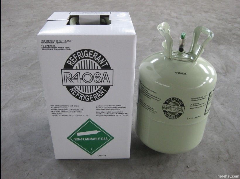 R406 refrigerant gas 13.6kg price for cooler refrigerator freezer