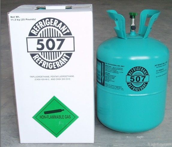 R507refrigerant gas cylinder 11.3kg for refrigerator freezer