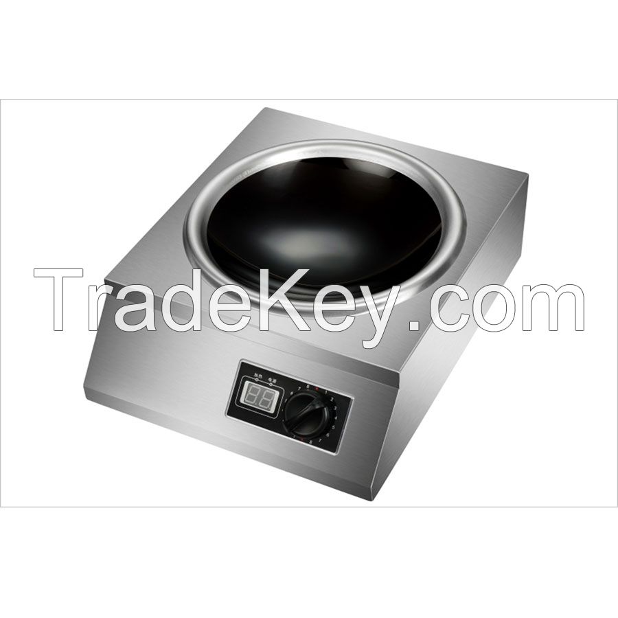 Commercial 5000W induction cooker wok