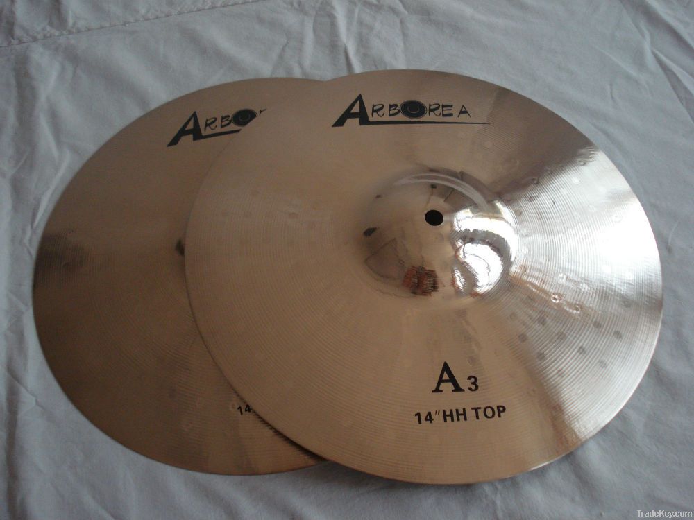 A3 Cymbal Set, Polished Pearl Cymbal, 100% Handmade, 78%Copper/22% Tin