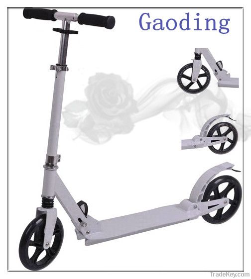 two 200mm PU wheel scooter for children with shock absorber