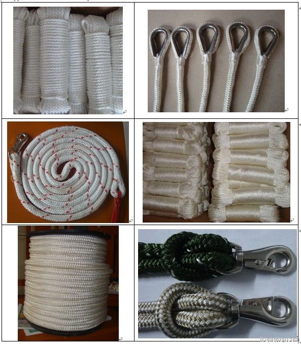 Double braid rope-nylon