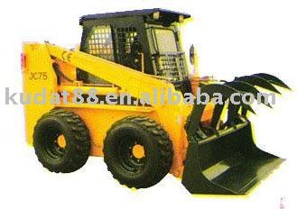 skid steer loader with Fork grapple and bucket