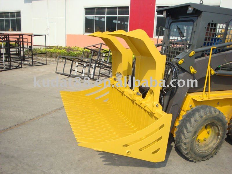 Stone grab bucket (for Bobcat skid steer loader)