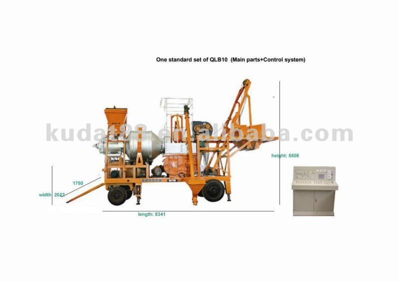 Mobile asphalt batching mixing plant QLB series