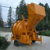 competitive price for portable concrete mixer 350L with hydraulic tipping system